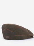 Barbour Cheviot Flat Cap - Olive Herringbone