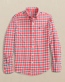 Southern Tide Boys Beachrock Plaid Skipjack Sport Shirt - Snapper