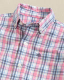Southern Tide Boys Emerald Shores Coastal Passage Sport Shirt - Bubblegum