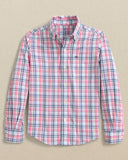 Southern Tide Boys Emerald Shores Coastal Passage Sport Shirt - Bubblegum