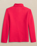 Southern Tide Boys Oak Island Quarter Zip - Grenadine Red