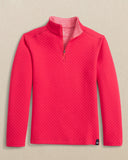 Southern Tide Boys Oak Island Quarter Zip - Grenadine Red
