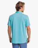 Southern Tide Men's brrr°®-eeze Heather Performance Polo Shirt - Heather Tidal Wave