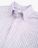 Southern Tide Men's brrr°® Skycrest Plaid Intercoastal Sport Shirt - Orchid Petal