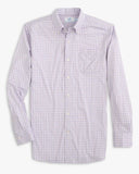 Southern Tide Men's brrr°® Skycrest Plaid Intercoastal Sport Shirt - Orchid Petal