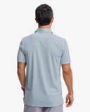 Southern Tide Men's Brrreeze Harborview Stripe Performance Polo Shirt - Turquoise Sea