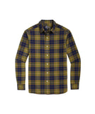 Vineyard Vines Men's On-The-Go Brushed Twill Plaid Shirt - Camp Olive PLD