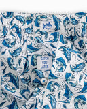 Southern Tide Men's Catch You Later Boxer - Classic White