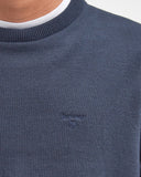 Barbour Men's Pima Cotton Crew Neck Jumper - Classic Navy