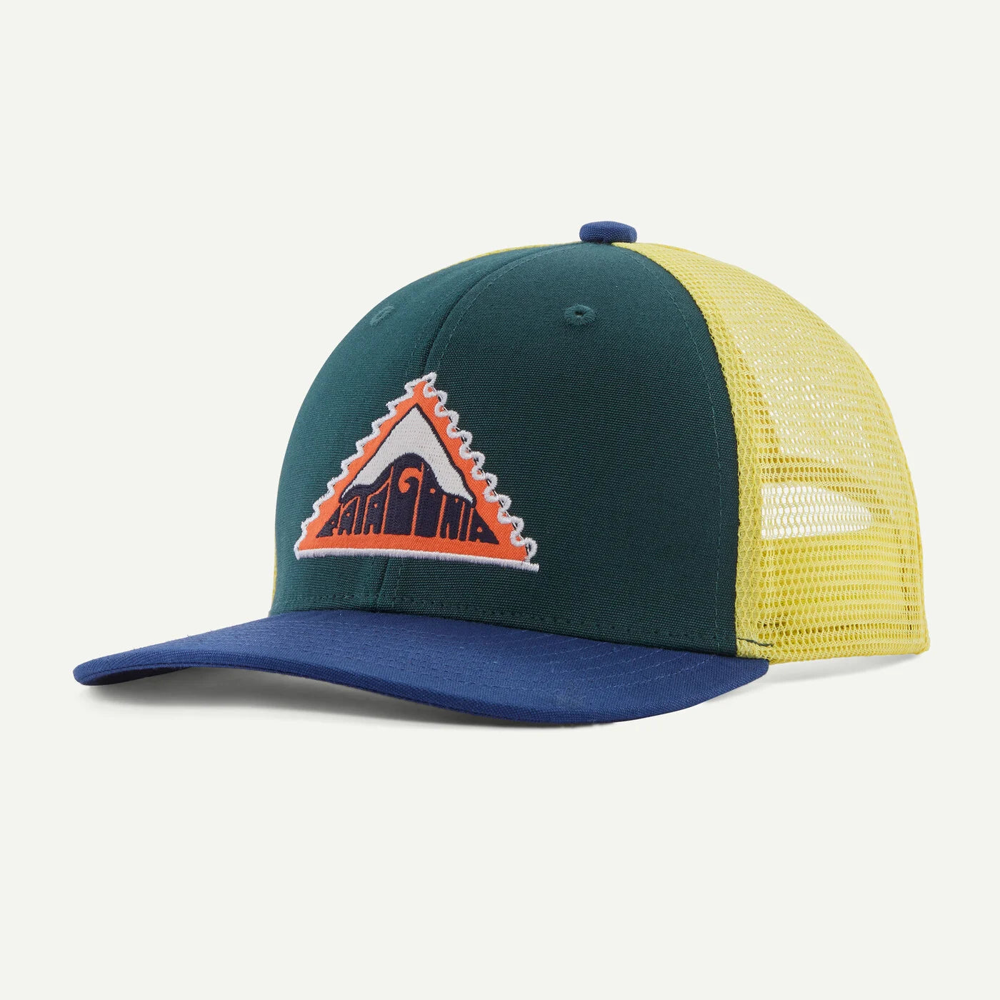 Patagonia Kids' Trucker Hat - Driftways Patch: Cascade Green