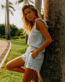 Southern Tide Women's Darcie Skip Stripe Top - Sky Blue