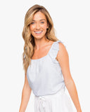 Southern Tide Women's Darcie Skip Stripe Top - Sky Blue