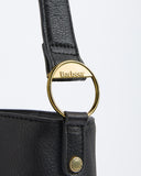 Barbour Cedar Leather Bucket Bag - Black