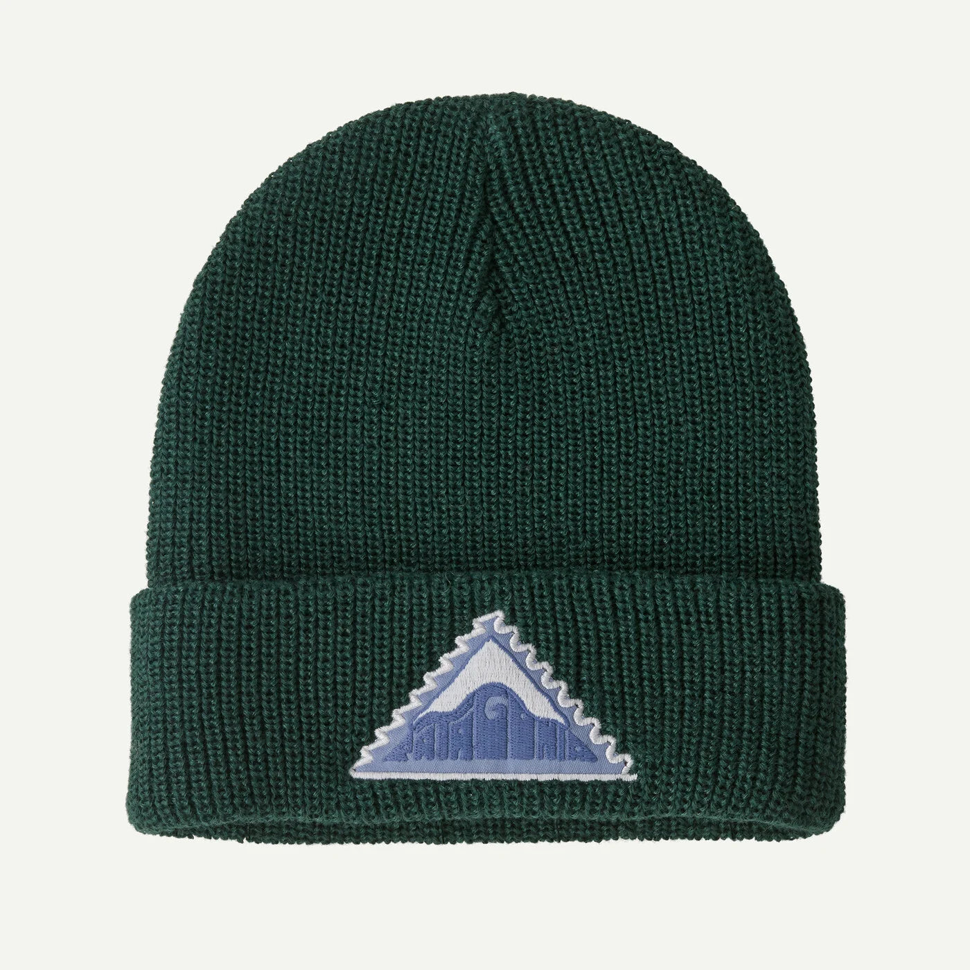 Patagonia Kids' Logo Beanie - Driftways Patch: Cascade Green