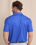 Southern Tide Men's Driver Beers Cheers Printed Polo - Dazzling Blue