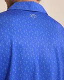 Southern Tide Men's Driver Beers Cheers Printed Polo - Dazzling Blue