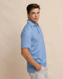 Southern Tide Men's Driver Casual Water Printed Polo - Coronet Blue