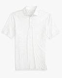 Southern Tide Men's Driver Over Clubbing Print Performance Polo Shirt - Classic White