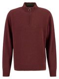 Barbour Kelson Half-Zip Jumper - Fired Brick