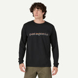 Patagonia Men's Long-Sleeved '73 Text Logo Responsibili-Tee® - Marlow Brown