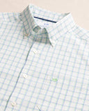 Southern Tide Men's Habersham Plaid Intercoastal Long Sleeve Sport Shirt - Jade Green
