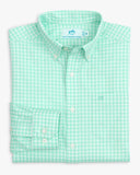 Southern Tide Men's Heather Hartwell Plaid Intercoastal Sport Shirt - Heather Mint