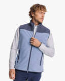 Southern Tide Men's Hucksley Vest - Mountain Spring Blue