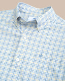 Southern Tide Men's Intercoastal Falls Park Plaid Long Sleeve Sport Shirt - Coronet Blue