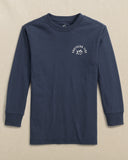 Southern Tide Kids Jeepmas Long Sleeve T-Shirt - Dress Blue