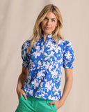 Southern Tide Women's Meadow Blossom Bay Printed Top - Blue Lolite