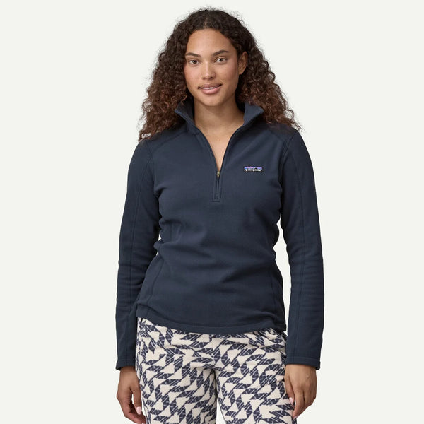 Patagonia Women's Micro-D 1/4 Zip Fleece - New Navy | Krizia Martin