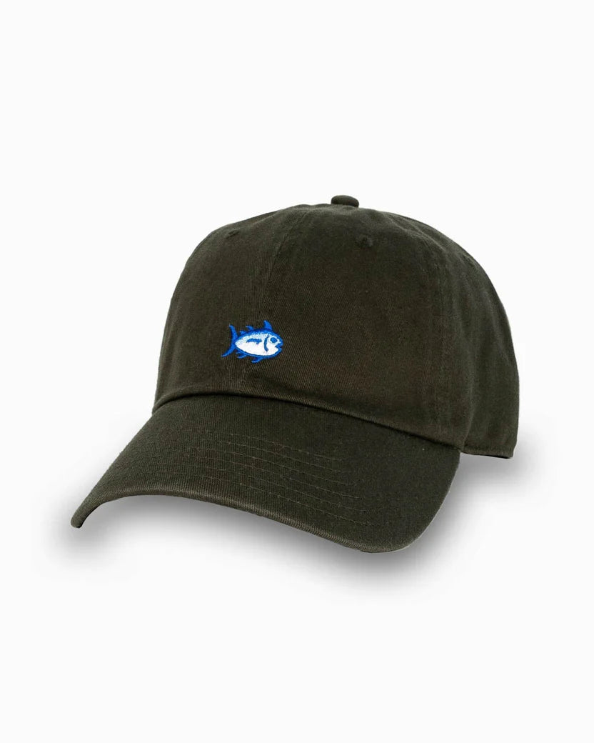 Southern Tide Men's Mini Skipjack Leather Strap Hat - Forest