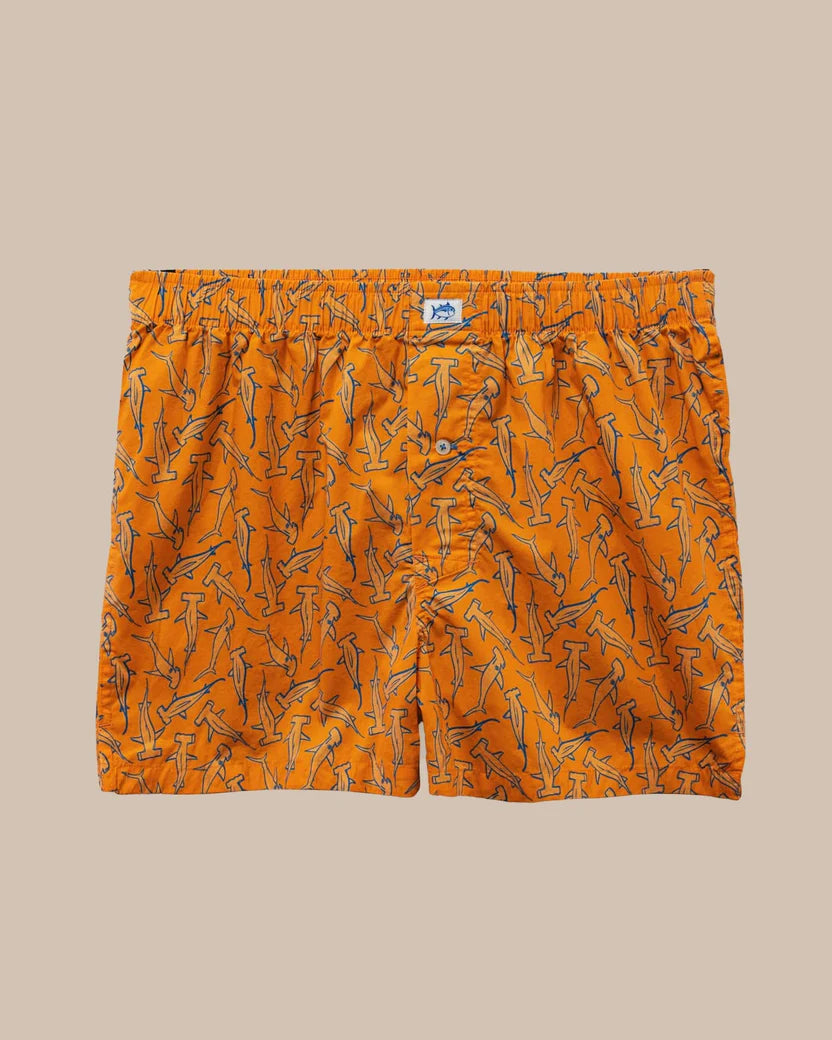 Southern Tide Men's Nailed It Boxer - Tangerine Orange
