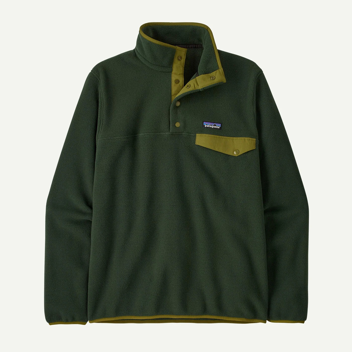 Patagonia Men's Lightweight Synchilla® Snap-T® Fleece Pullover - Old Growth Green