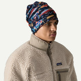 Patagonia Micro D™ Fleece Beanie - Salmon Energy: New Navy