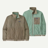 Patagonia Men's Reversible Shelled Microdini Fleece Jacket - Seabird Grey