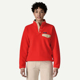 Patagonia Women's Lightweight Synchilla® Snap-T® Fleece Pullover - Sizzle Red