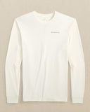 Southern Tide Men's ST Redfish Rod Long Sleeve T-Shirt - Sand White