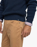 Southern Tide Men's Westmont Heather Jade Quarter Zip Button - Heather Dress Blue