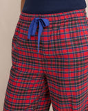 Southern Tide Women's SC Tartan Lounge Pant - Crab Red