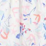 Joules Girl's Lucia Woven Dress - White Mermaids
