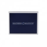 Smathers & Branson Shamrock Needlepoint Card Wallet - Dark Navy