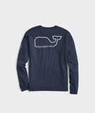 Vineyard Vines Men's Whale Long-Sleeve Pocket Tee - Blue Blazer