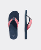 Vineyard Vines Lighthouse Foam Flip Flops - Red Sky