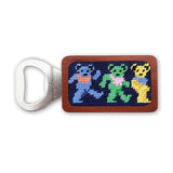 Smathers & Branson Dancing Bears Needlepoint Bottle Opener - Dark Navy