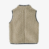 Patagonia Baby Retro-X® Fleece Vest - Natural w/ New Navy