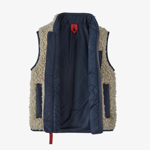 Patagonia Baby Retro-X® Fleece Vest - Natural w/ New Navy | Krizia