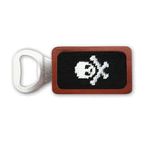 Smathers & Branson Jolly Roger Needlepoint Bottle Opener - Black