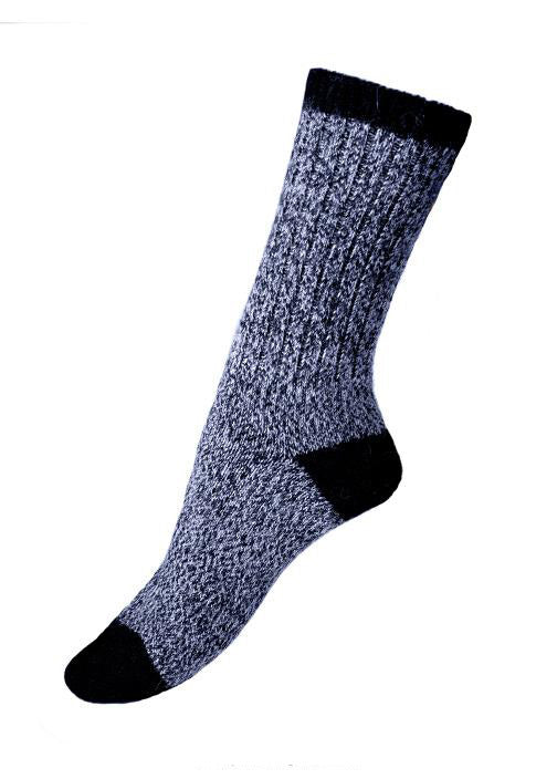 Alpaca Boot Unisex Socks - Navy
