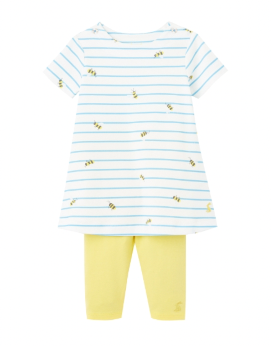 Joules Christina Dress Set - Blue Stripe Bee